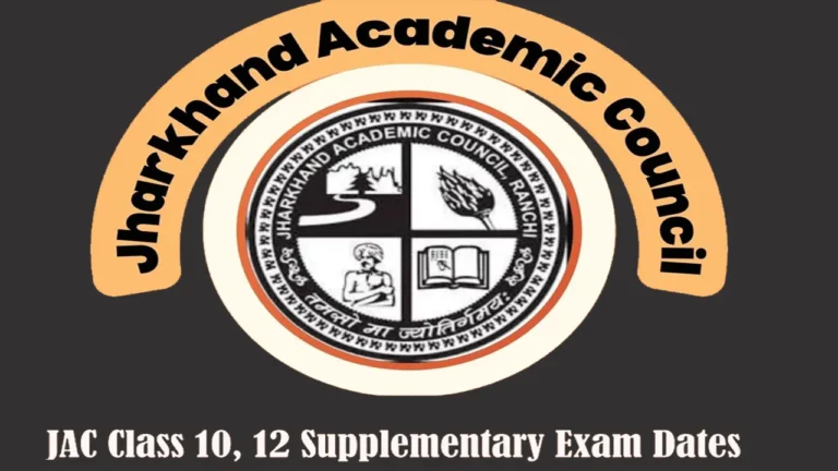 JAC Supplementary Exam 2024: Exam Schedule